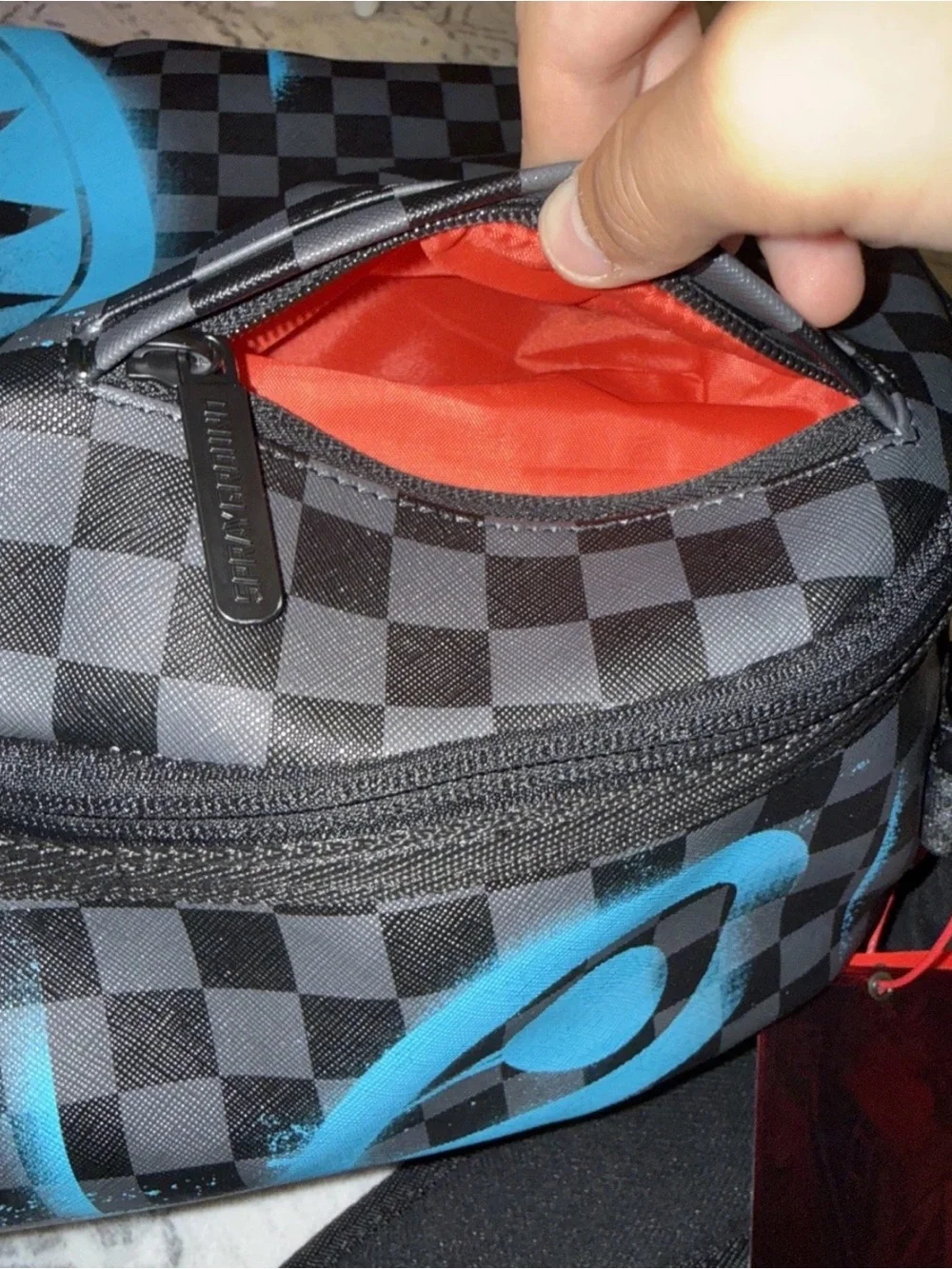 Gamma teal check spray ground backpack. 🦈